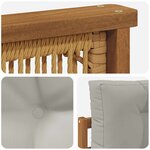 vidaXL Sofa de milieu extérieur Naturel