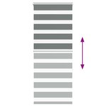 vidaXL Store zèbre gris foncé largeur du tissu 50 9 cm polyester