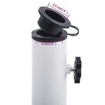 vidaXL Socle de parasol Blanc 12 kg 49 cm Fonte