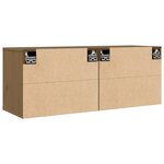 vidaXL Armoires murales 2Pièces Marron miel 45x30x35cm Bois de pin massif