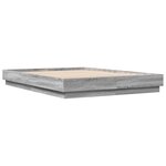 vidaXL Cadre de lit sans matelas sonoma gris 120x200 cm