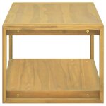 vidaXL Armoire murale de salle de bain 90x45x35 cm Bois de teck solide