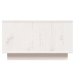 vidaXL Table basse Blanc 55x56x32 cm Bois massif de pin