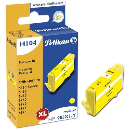 H104 cartouche d'encre remplace 903xl t6m11ae jaune pelikan printing