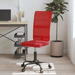 vidaXL Chaise de bureau réglable en hauteur bordeaux tissu en maille