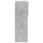 vidaXL Meubles TV avec lumières LED 2 Pièces gris béton 30 5x30x90 cm