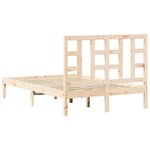 vidaXL Cadre de lit sans matelas 120x190 cm bois massif