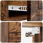 vidaXL Cabinet de chevet mural Bois ancien 34 5 x 33 x 40 cm