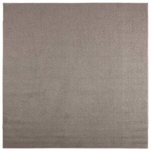 vidaXL Tapis de surface Carré LUGO Taupe 200 x 200 cm Polyester