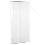 vidaXL Store de Fenêtre avec des rideaux Argent Aluminium