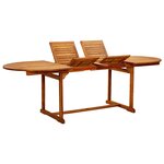 vidaXL Ensemble à manger de jardin 9Pièces bois d'acacia solide textilène