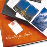 ALBUM CARTES POSTALES LUXE : reliure seule (Vert)