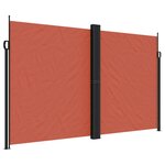 vidaXL Auvent latéral rétractable terre cuite 200x1200 cm