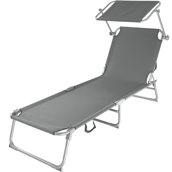 Tectake Transat acier - gris