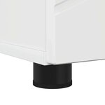 vidaXL Meuble de salle de bain haut Blanc brillant 30 x 35 x 192 cm