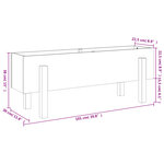 vidaXL Lit surélevé de jardin 101x30x38 cm bois douglas massif