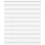 vidaXL Store zèbre blanc 130x150 cm largeur du tissu 125 9cm polyester