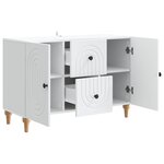 vidaXL Meuble TV avec tiroir Blanc 89 x 34 5 x 60 cm Bois d'ingénierie