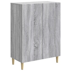 vidaXL Buffet Sonoma gris 66 x 34 5 x 90 cm Bois d'ingénierie