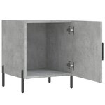 vidaXL Table de chevet gris béton 40x40x50 cm bois d’ingénierie