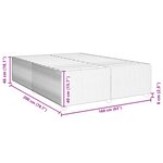 vidaXL Cadre de lit Gris clair 160x200 cm Velours