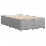 vidaXL Cadre de lit sans matelas gris clair 120x190 cm tissu