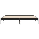 vidaXL Cadre de lit sans matelas noir 200x200 cm