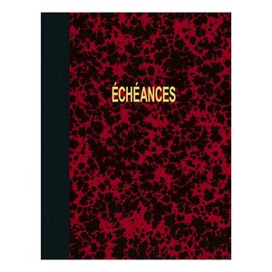 Registre Echéancier Couverture Annonay 200 pages format 297 x 210 Coloris Aléatoire ELVE