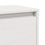 vidaXL Armoire murale Blanc 45x30x35 cm Bois de pin massif