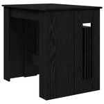 vidaXL Table à dîner 240 x 85 x 75 cm Bois d'ingénierie Chêne noir