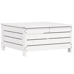 vidaXL Salon de jardin 6 Pièces blanc bois de pin massif