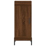 vidaXL Buffet Chêne marron 34 5x34x90 cm Bois d'ingénierie