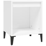 vidaXL Table de chevet Blanc 40x35x50 cm