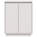 vidaXL Buffet Blanc 60x34x75 cm Bois massif de pin