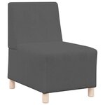 vidaXL Unité de Sofa Modulaire Sans Accoudoirs 2 Pièces Gris foncé