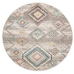 vidaXL Tapis ARBIZU intérieur extérieur design vintage Ø 120 cm