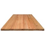 vidaXL Dessus de table marron clair bois chêne massif rectangulaire