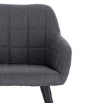 Chaise de salle à manger en lin gris foncé 19_0000414