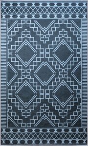 Tapis d'intérieur Berbère 120 x 180 cm - Noir