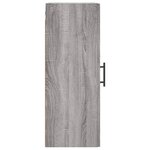 vidaXL Armoire murale sonoma gris 34 5x34x90 cm