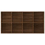 vidaXL Bibliothèque/Buffet Chêne marron 66x30x130 cm Bois d'ingénierie