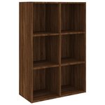vidaXL Bibliothèque/Buffet Chêne marron 66x30x98 cm Bois d'ingénierie