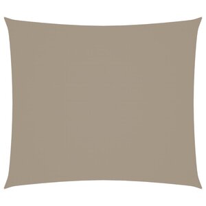 vidaXL Voile de parasol tissu oxford rectangulaire 2 5x3 m taupe