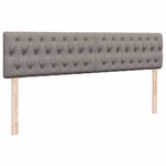 VidaXL Cadre de lit ottoman avec matelas taupe 180x200 cm tissu
