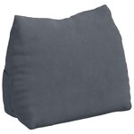 vidaXL Coussin de Dos Gris foncé 45 x 20 x 35 cm