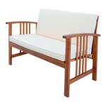 Salon de jardin 4 pièces bois d'acacia naturel beige 03_0010526