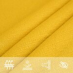 vidaXL Voile d'ombrage 160 g/m² rectangulaire jaune 2x2 5 m PEHD