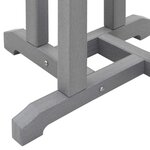 vidaXL Table de bar Gris clair 55 x 55 x 107 cm HDPE