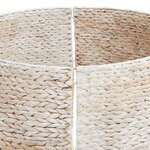 vidaXL Collier de sapin de Noël Blanc 60 x 60 x 22 cm Jacinthe d'eau