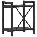 vidaXL Bibliothèque Chêne noir 40 x 30 x 48.5 cm Bois d'ingénierie